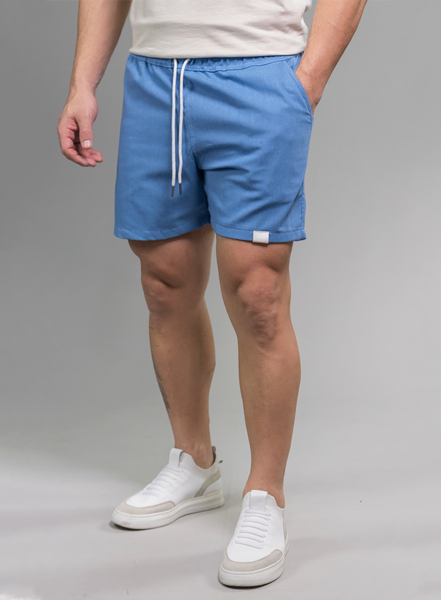 Short Linho Azul - Belmond