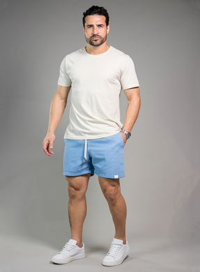 Short Linho Azul Céu - Ashford