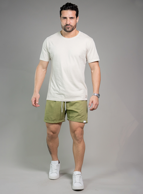 Short Linho Verde Militar - Belmond